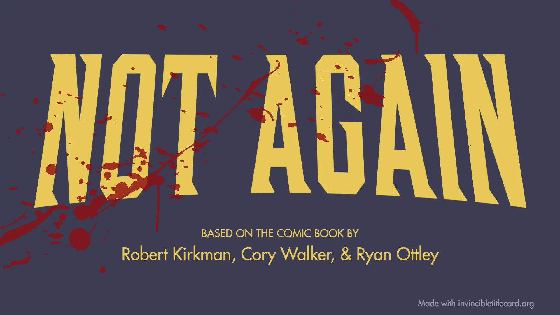The immortal Title Card Example 3